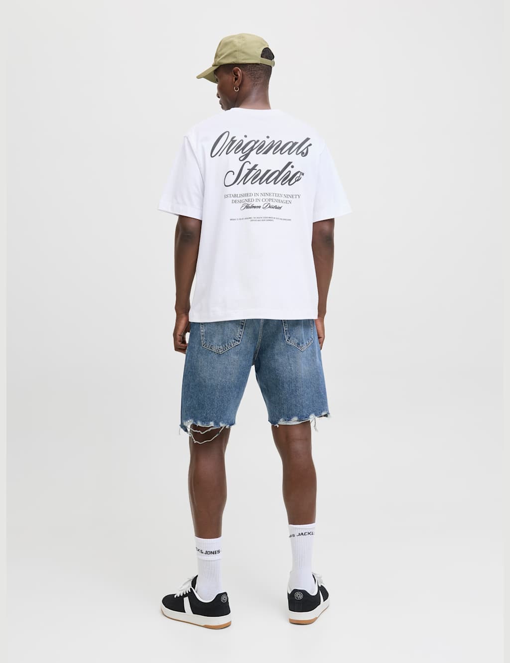 Jack & Jones Men's Pure Cotton Originals Studio T-Shirt - XL - White - Available at M&S