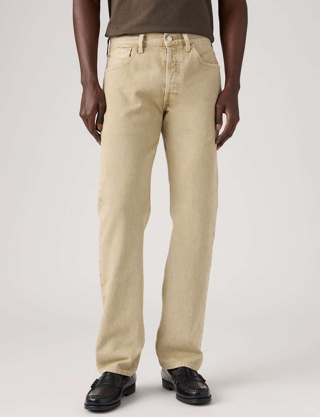 Levi's Men's 501 Straight Fit Jeans - 34 - Beige - Available at M&S
