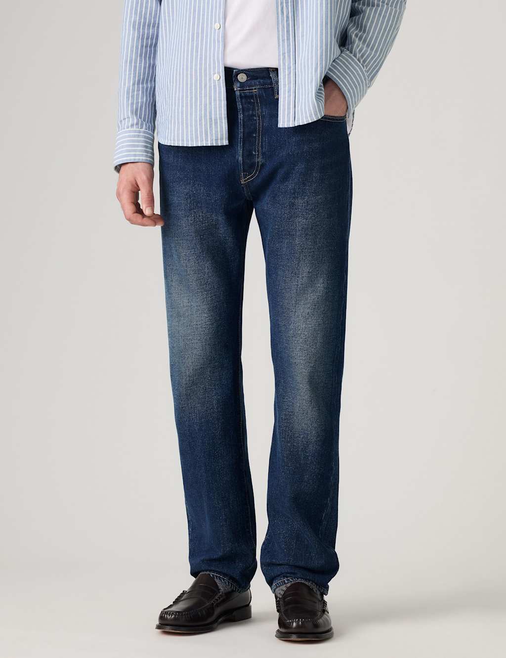 Levi's Men's 501 Straight Fit Jeans - 38 - Indigo - Available at M&S