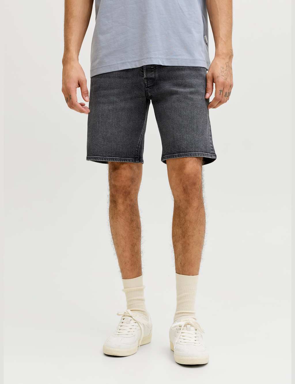 Jack & Jones Men's Denim Shorts - 2XL - Black - Available at M&S