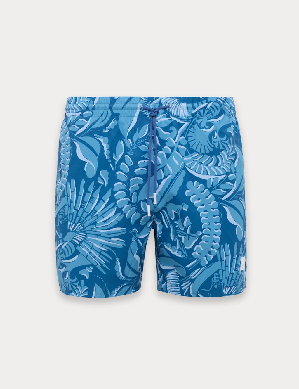 Boss Men's Quick Dry Pocketed Printed Swim Shorts - M - Blue - Available at M&S