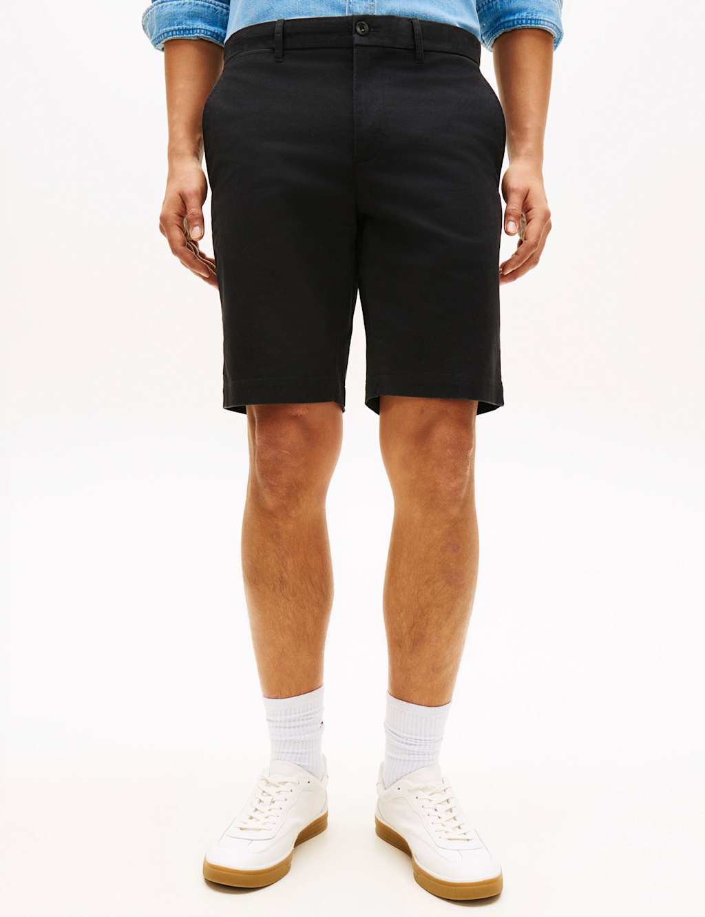 Tommy Hilfiger Men's Regular Fit Chino Shorts - 36 - Black - Available at M&S