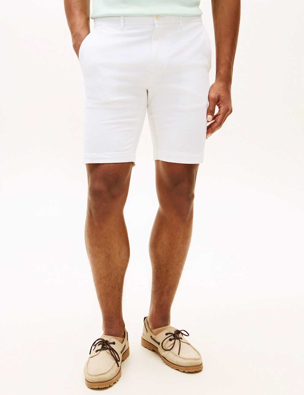 Tommy Hilfiger Men's Regular Fit Chino Shorts - 30 - White - Available at M&S