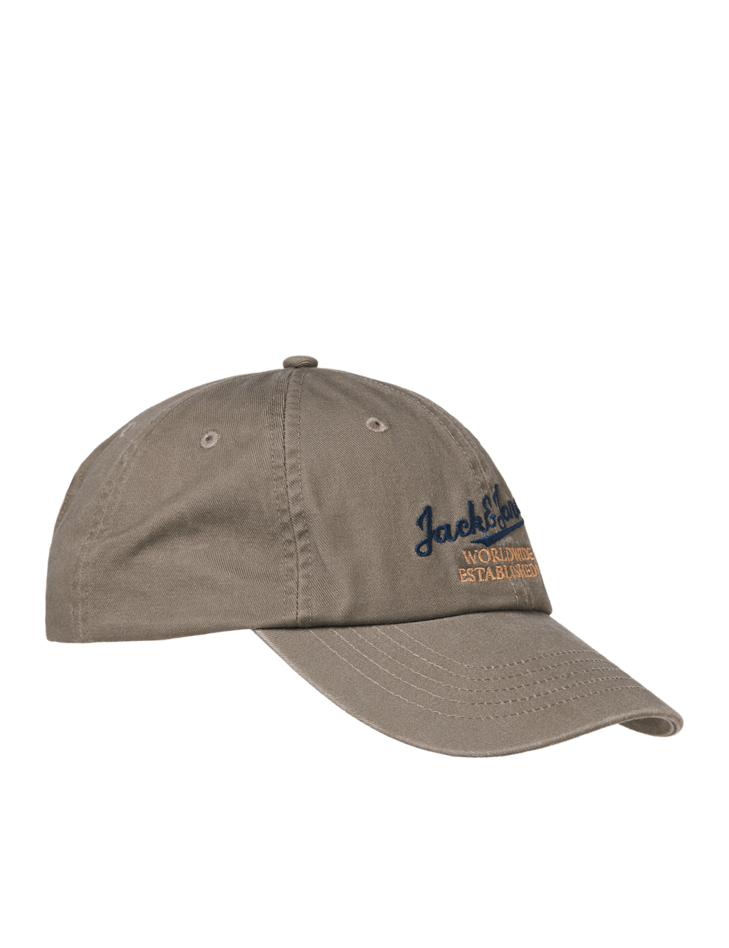 Jack & Jones Men's Pure Cotton Baseball Cap - Brown Mix - Available at M&S