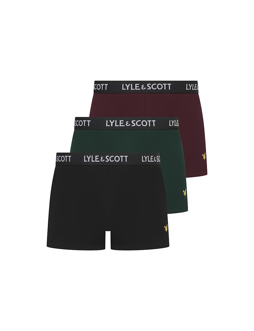 Lyle & Scott Men's 3 Pack Cotton Rich Trunks - L - Multi - Available at M&S