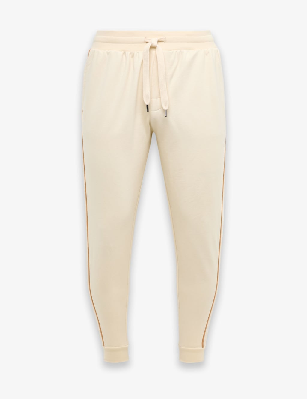 Boss Men's Regular Fit Pure Cotton Joggers - S - Cream - Available at M&S