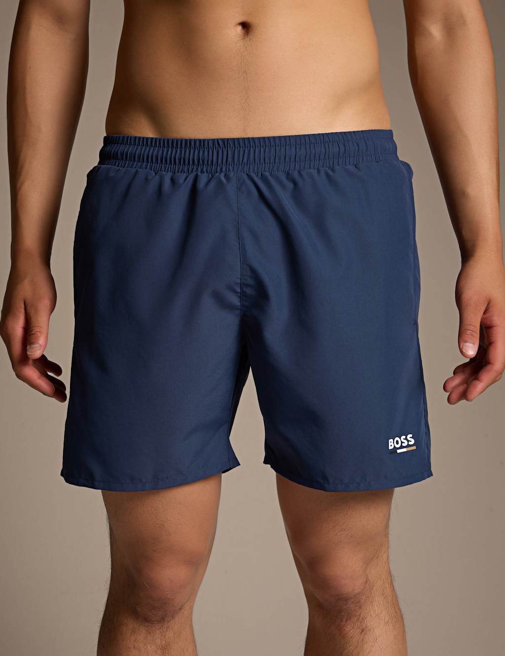 Boss Men's Swordfish Swim Shorts - M - Navy - Available at M&S