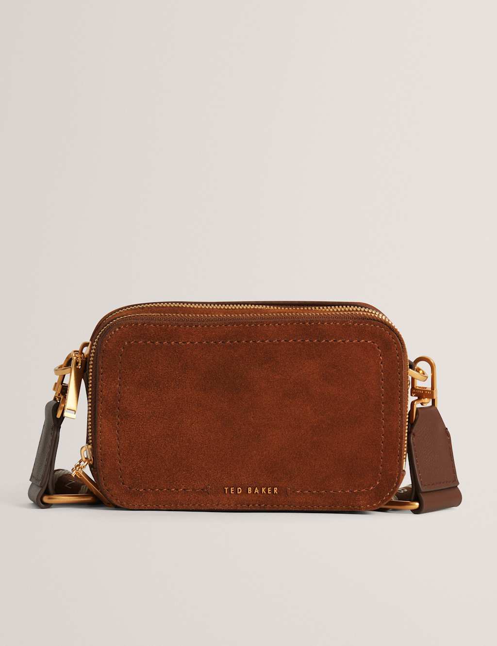 Ted Baker Women's Suede Cross Body Bag - Brown - Available at M&S