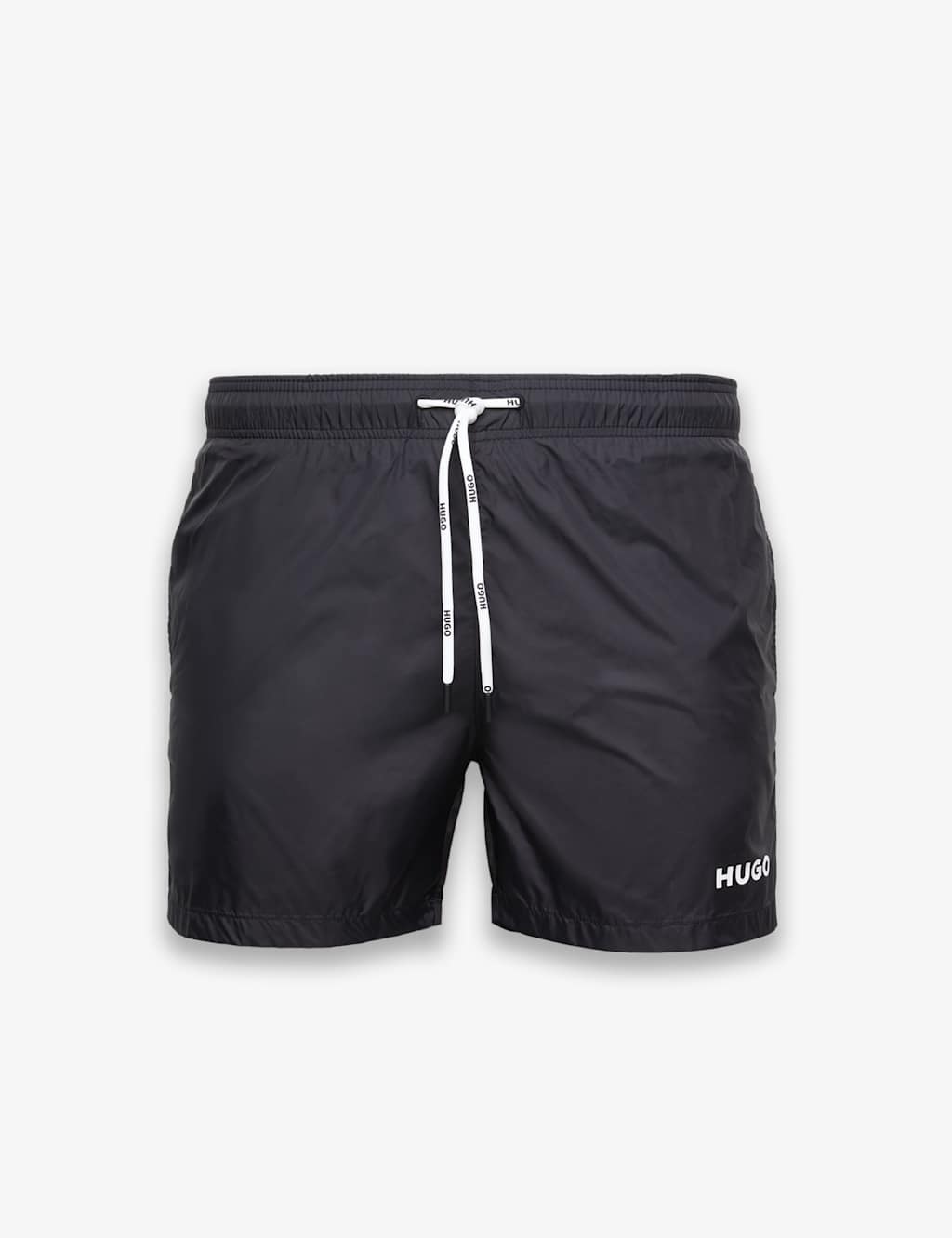 Hugo Quick Dry Pocketed Logo Swim Shorts Black