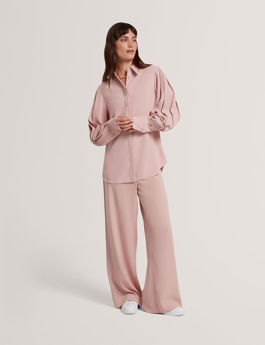 Ted Baker Women's Wide Leg Trousers - 14 - Pink - Available at M&S