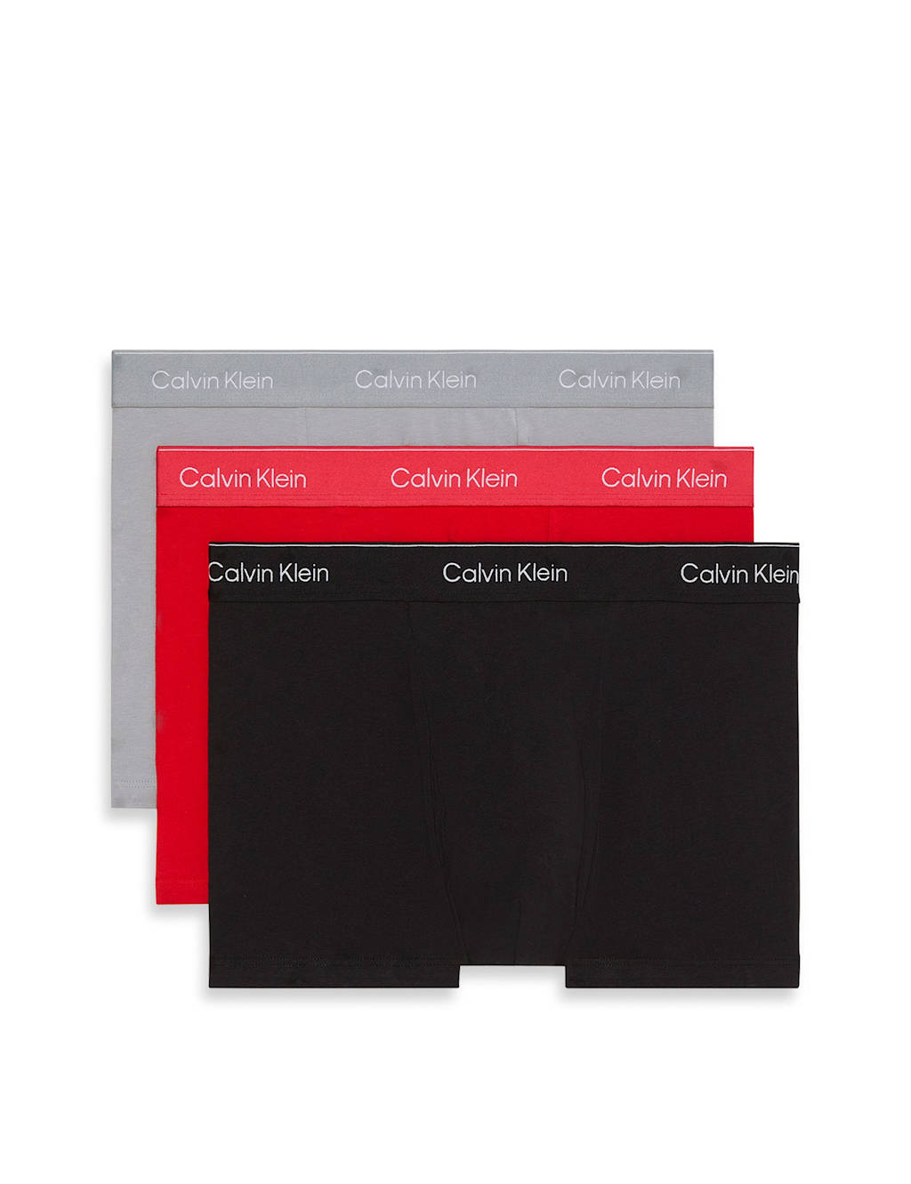 Calvin Klein 3pk Icon Cotton Stretch Relaxed Dart Trunks Black Mix