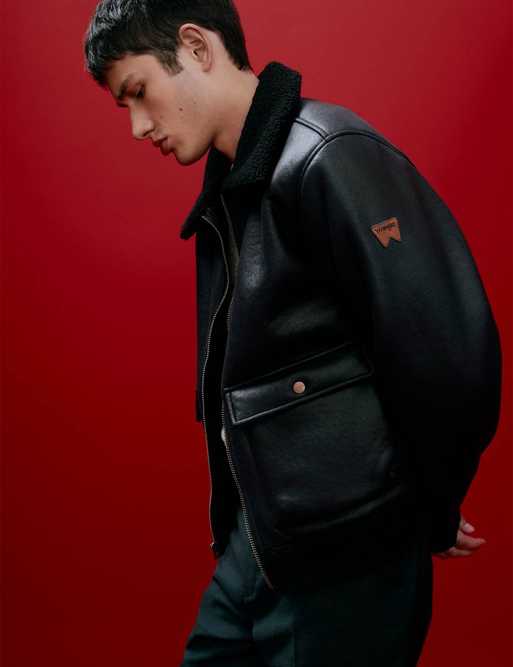 Wrangler Aviator Jacket Black