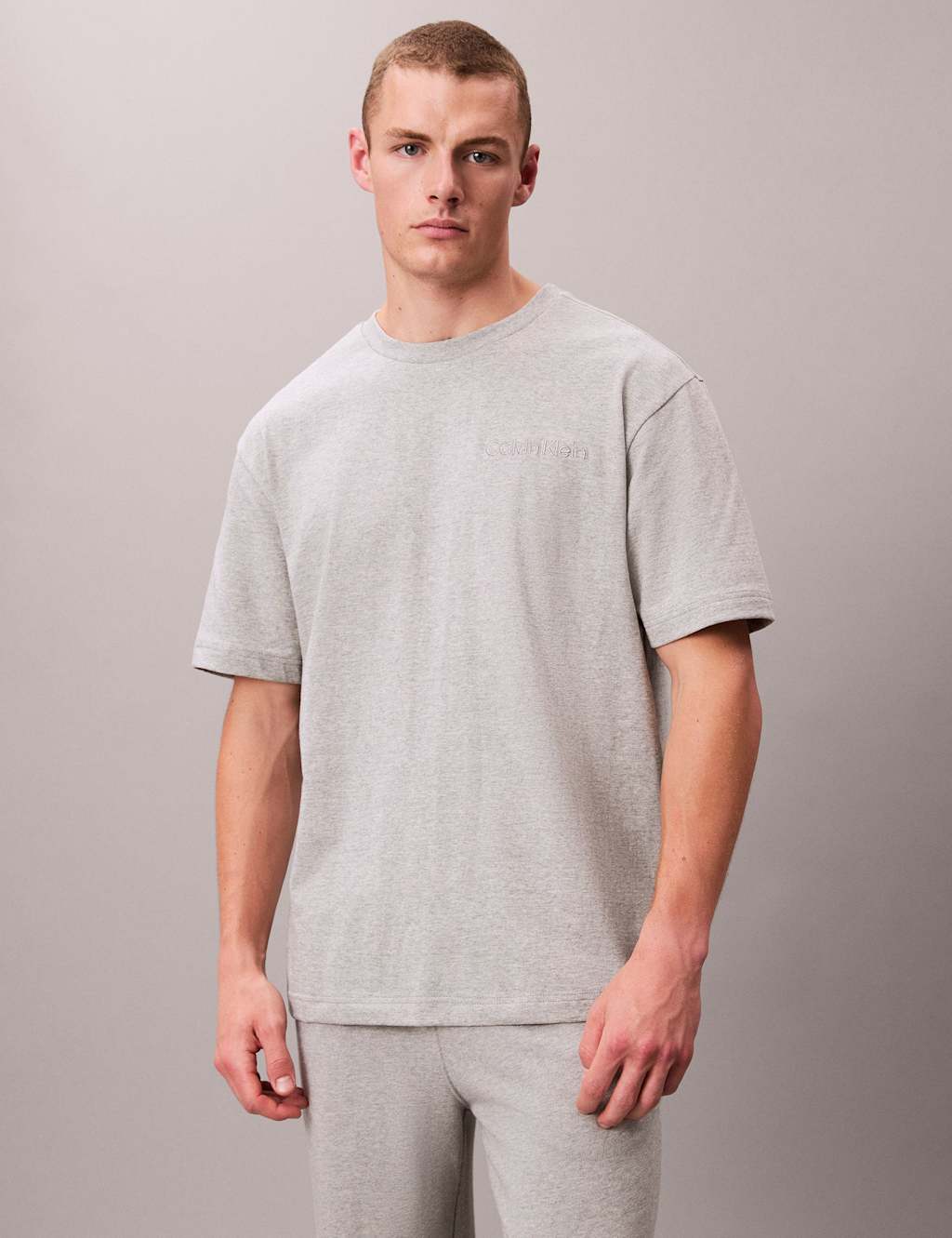 Calvin Klein Pure Cotton Pyjama Top Grey