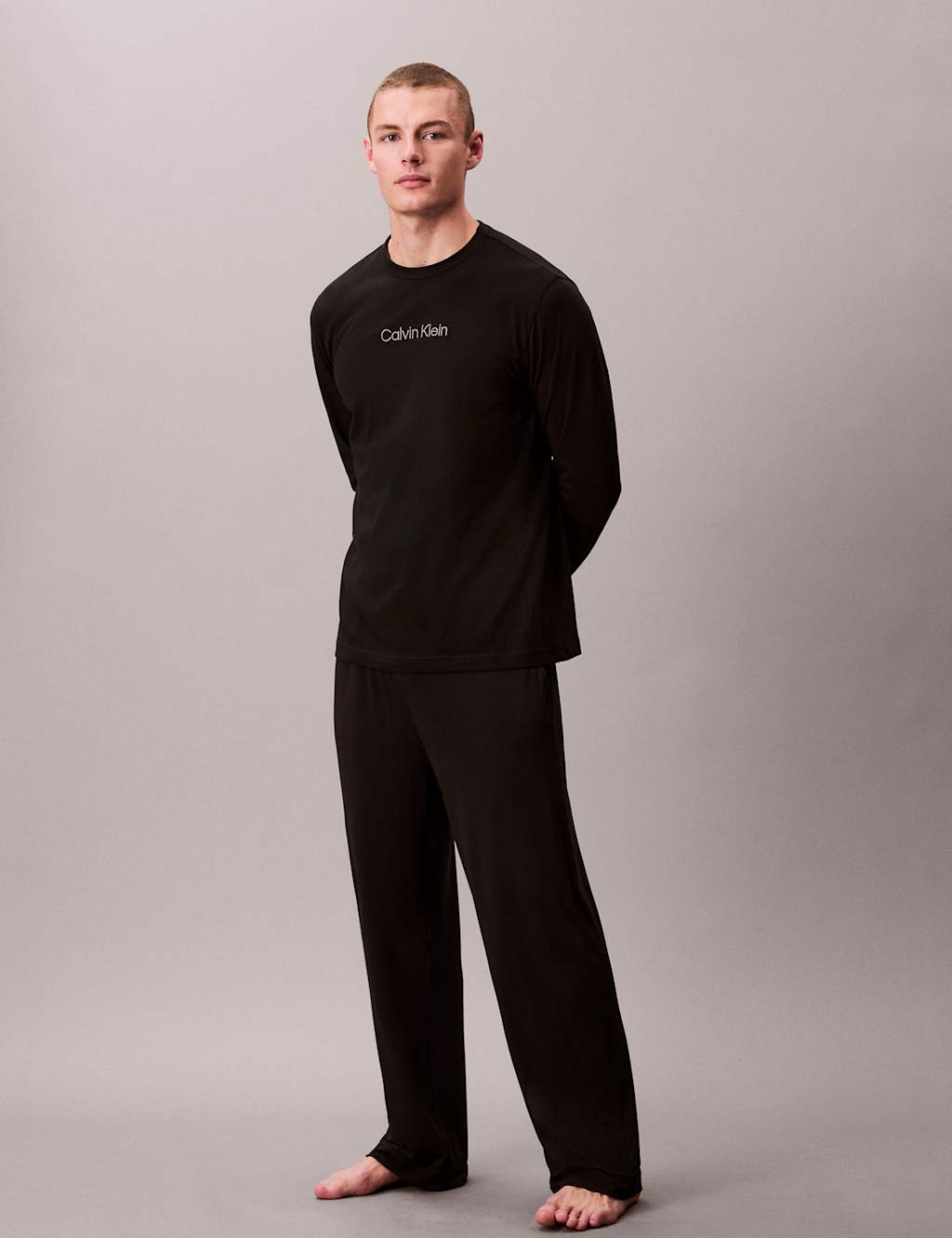 Calvin Klein Pure Cotton Pyjama Top Black