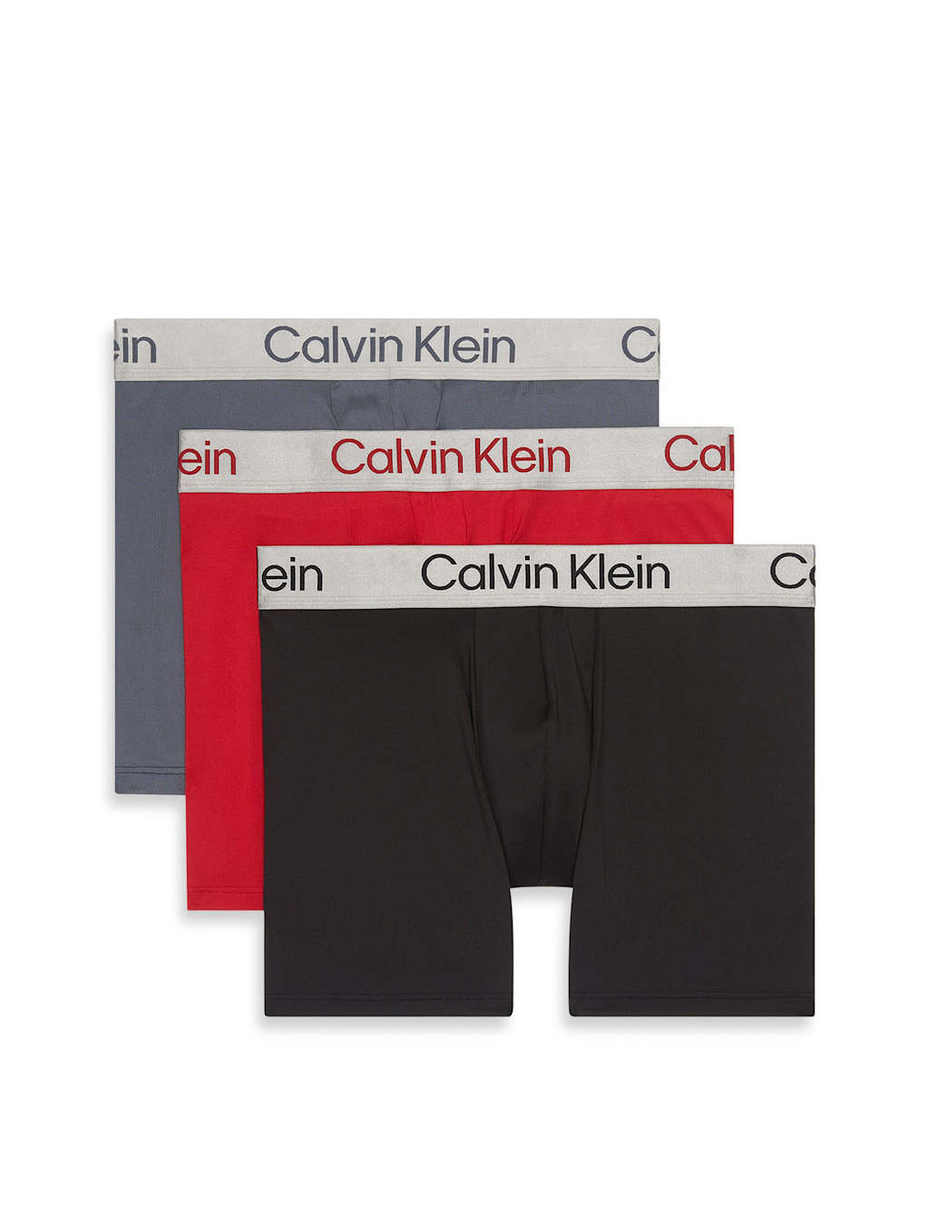 Calvin Klein 3pk Brushed Micro Stretch Boxer Briefs Black Mix