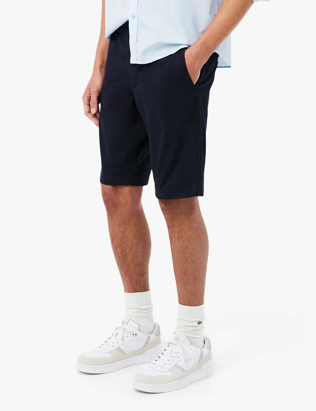 Lacoste Men's Slim Fit Chino Shorts - 32 - Dark Navy - Available at M&S
