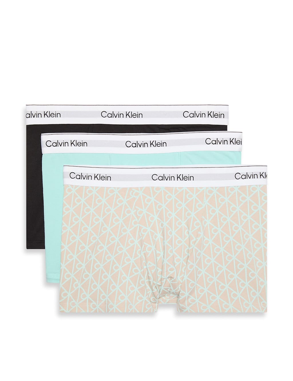 Calvin Klein 3pk Icon Cotton Stretch Relaxed Dart Trunks Multi