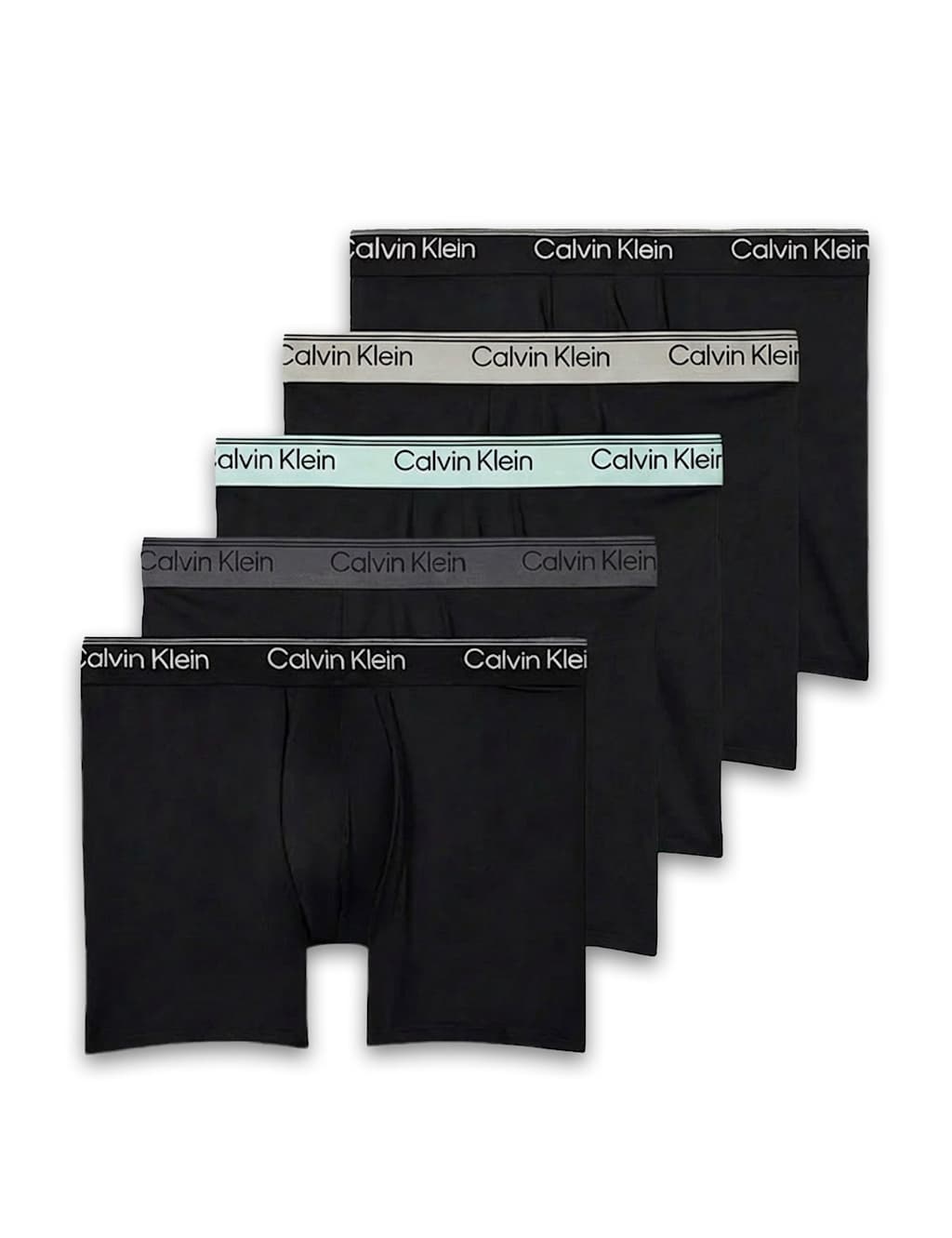 Calvin Klein Men's 5 Pack Micro Stretch Boxer Briefs - S - Black Mix - Available at M&S