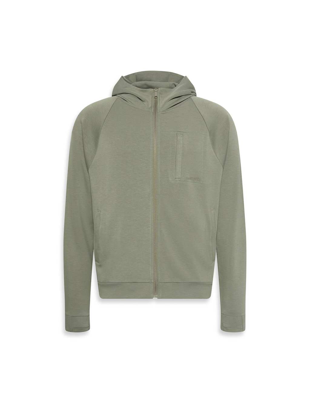 Calvin Klein Zip Up Hoodie Khaki