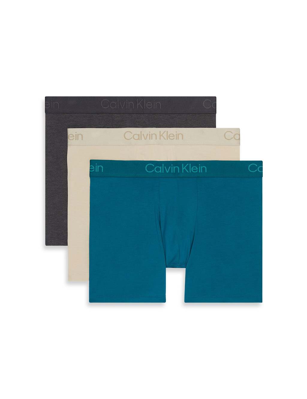 Calvin Klein 3 Pack Modal Stretch Trunks Grey Mix
