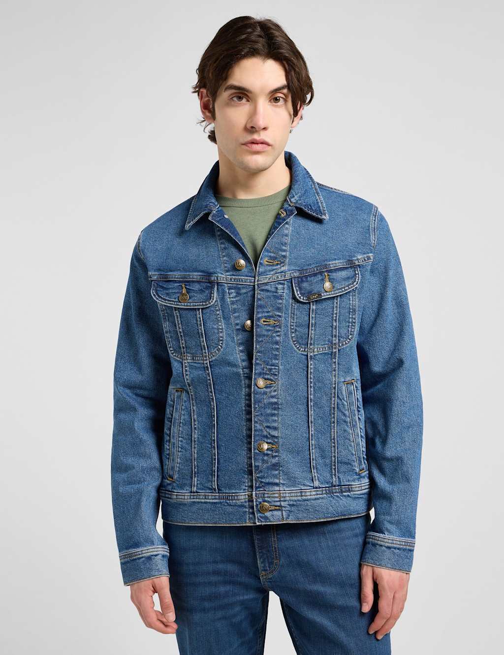 Lee Rider Denim Jacket Blue Denim