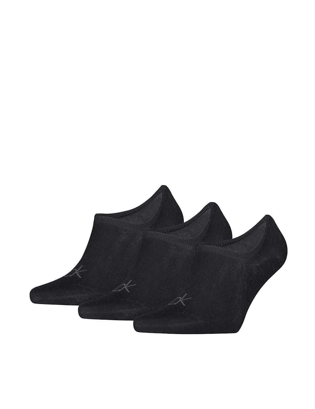 Calvin Klein Men's 3 Pack Cotton Rich Trainer Socks - 6-8 - Black - Available at M&S
