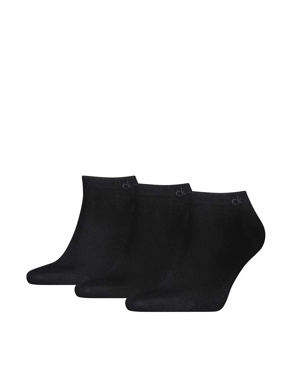 Calvin Klein Men's 3 Pack Cotton Rich Trainer Socks - 6-8 - Black - Available at M&S