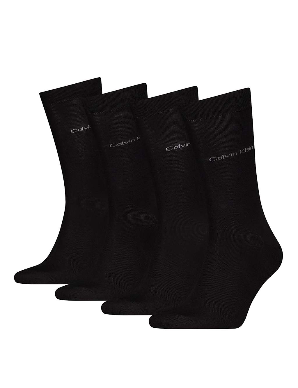 Calvin Klein 4pk Classic Cotton Rich Socks Gift Box Black