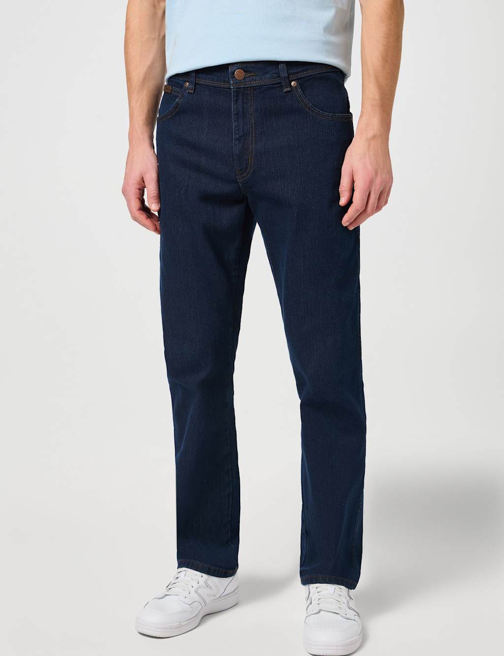 Wrangler Men's Texas Regular Fit 5 Pocket Stretch Jeans - 40 - Navy - Available at M&S