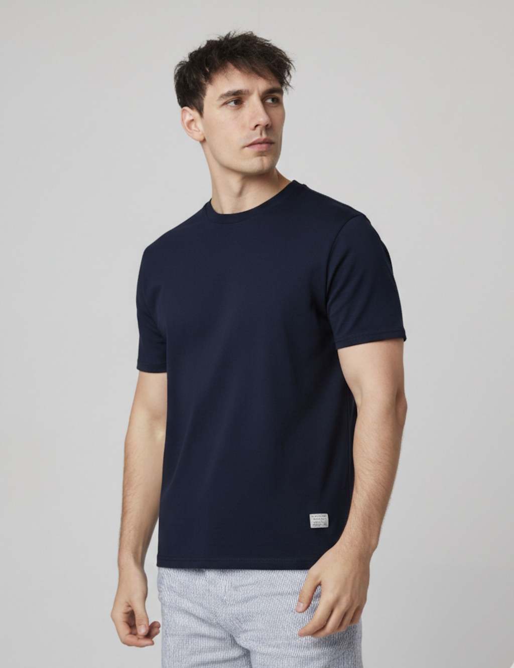 Peregrine Men's Pure Cotton Heavyweight T-Shirt - XL - Navy - Available at M&S