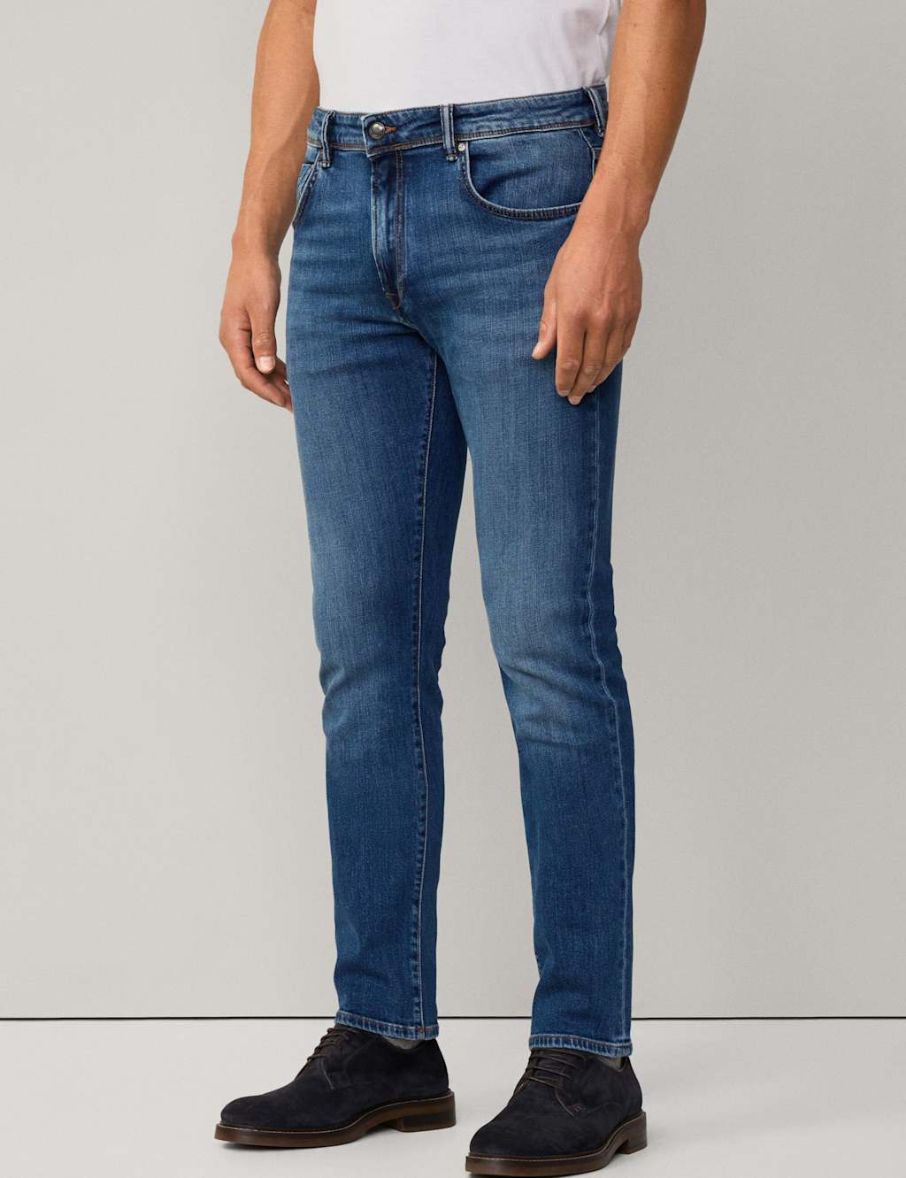 Hackett Slim Fit Vintage Wash Stretch Jeans Denim