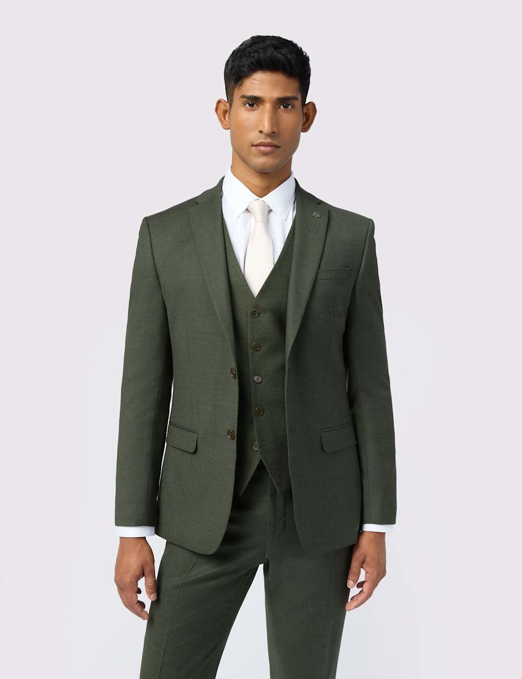 Ted Baker Slim Fit Wool Rich Suit Jacket Olive