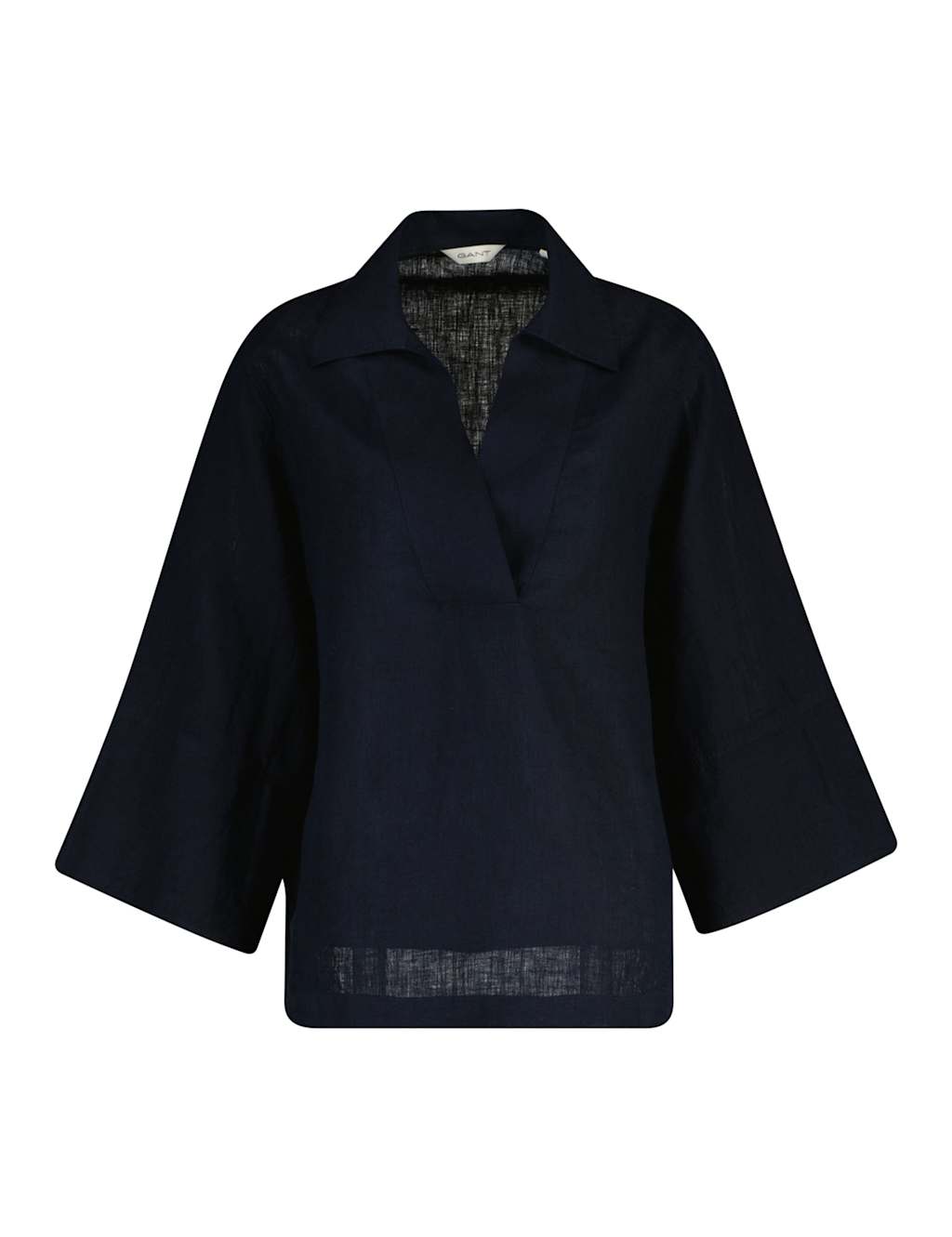 Gant Women's Pure Linen Popover Blouse - 38 - Black - Available at M&S