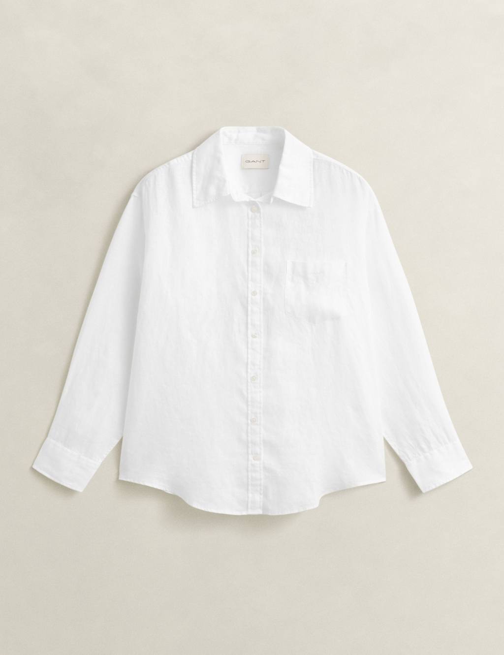 Gant Women's Relaxed Fit Linen Shirt - 42 - White - Available at M&S