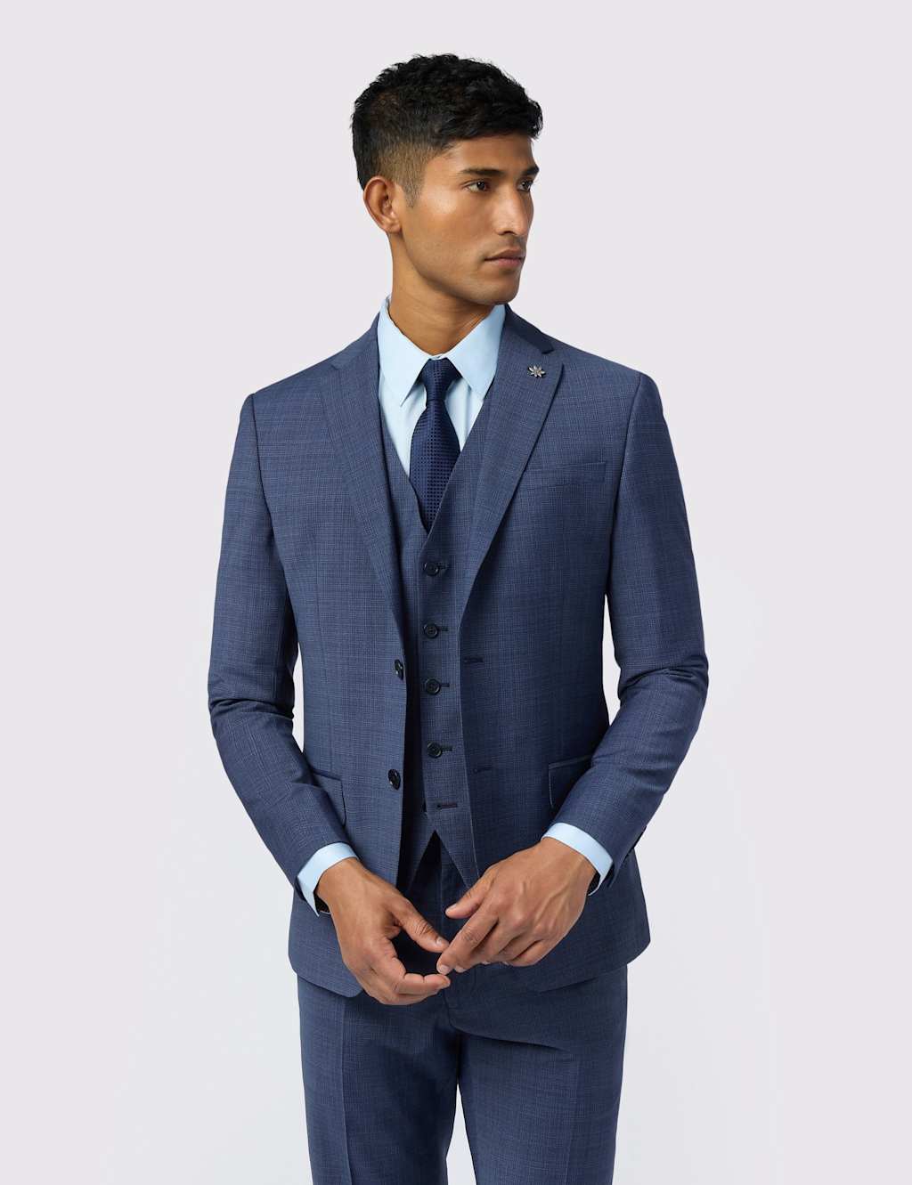 Ted Baker Slim Fit Wool Blend Suit Jacket Navy