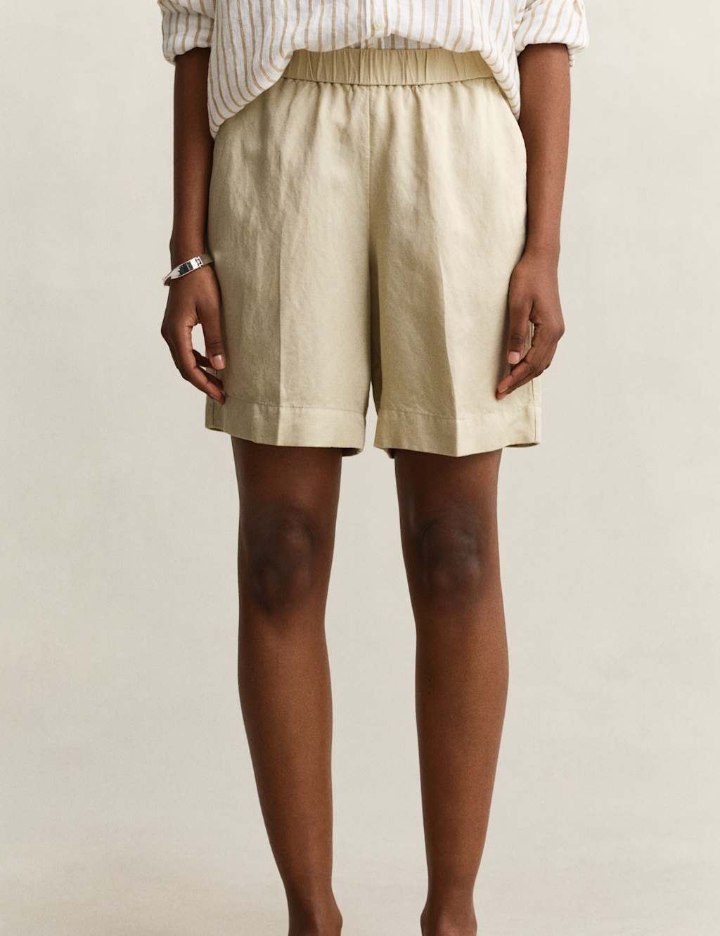 Gant Women's Linen Blend Shorts - 40 - Beige - Available at M&S