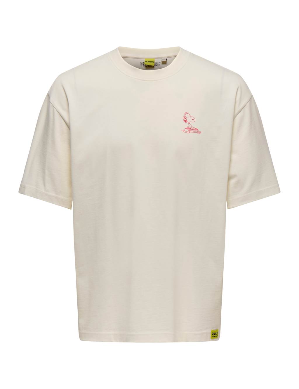 Only & Sons Men's Snoopy Pure Cotton T-Shirt - M - Stone - Available at M&S