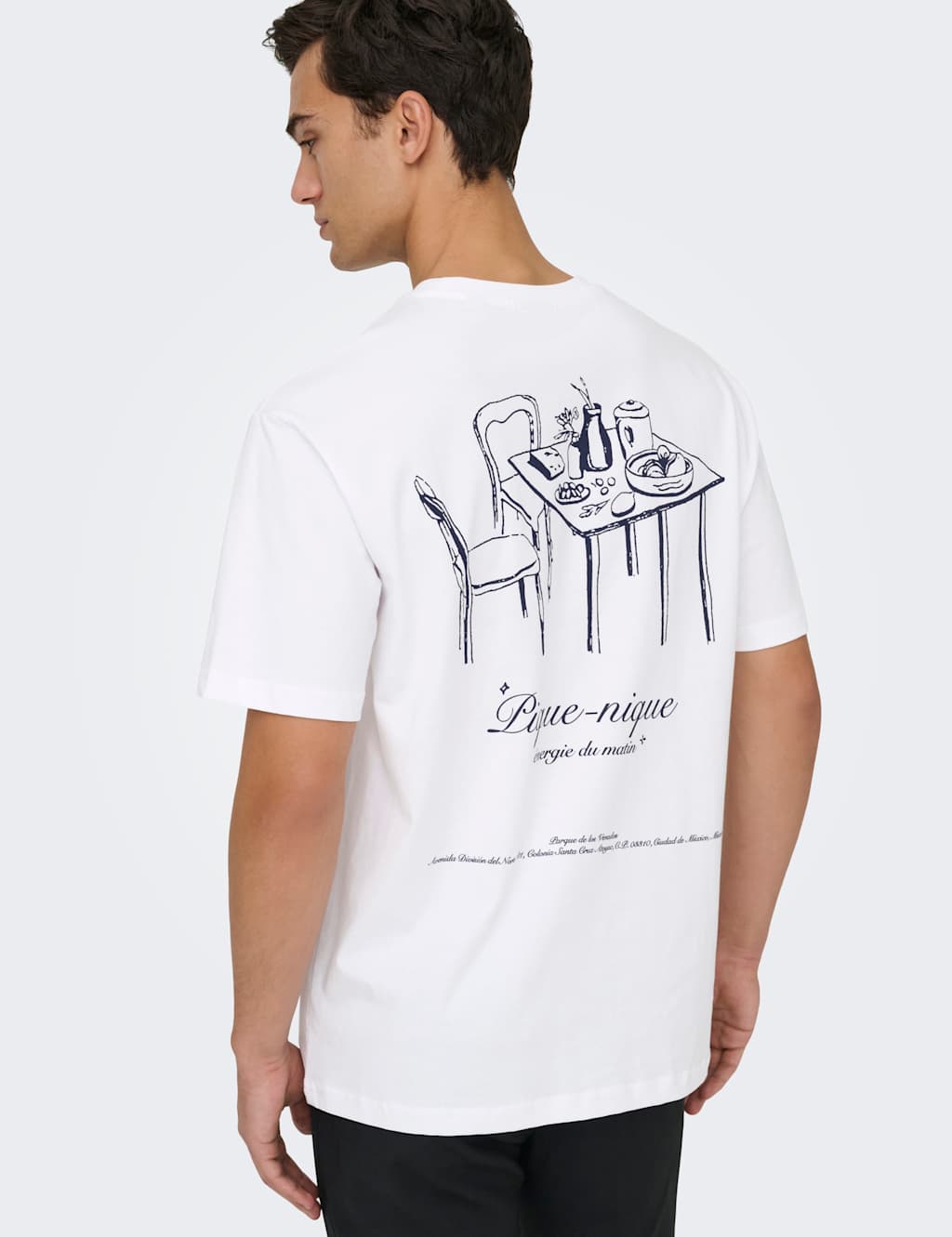 Only & Sons Men's Pure Cotton Relaxed Fit T-Shirt - S - White Mix - Available at M&S