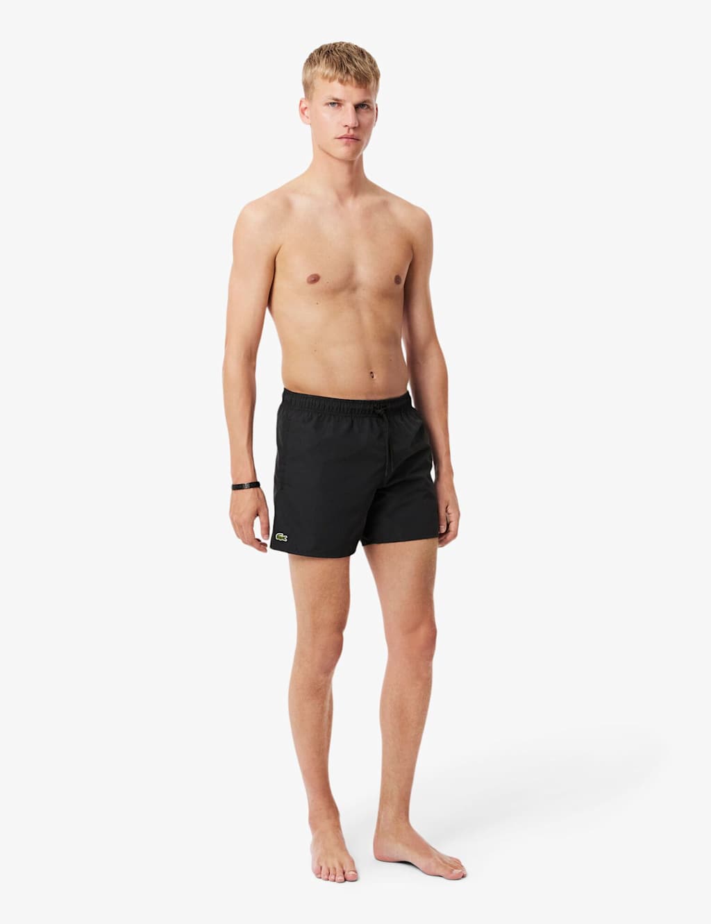 Lacoste Men's Quick Dry Swim Trunks - S - Black - Available at M&S