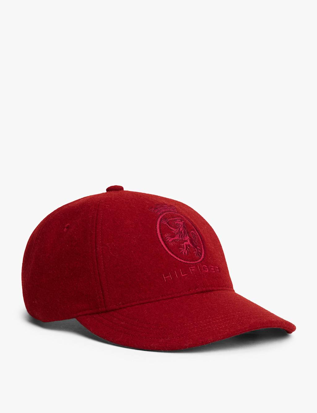 Tommy Hilfiger Pure Wool Baseball Cap Red
