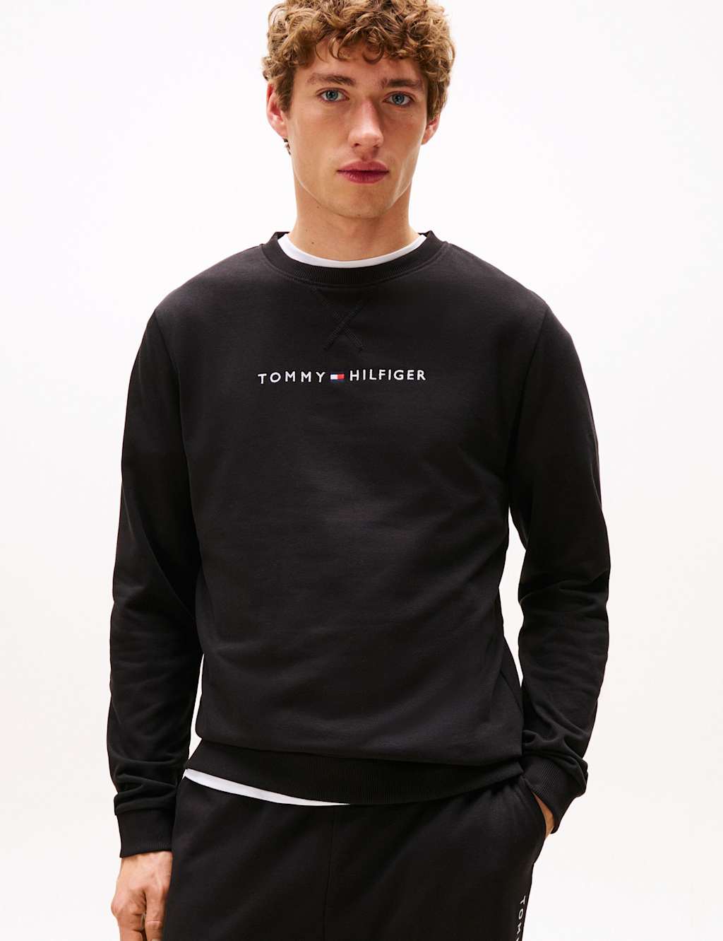 Tommy Hilfiger Original Cotton Blend Pyjama Top Black