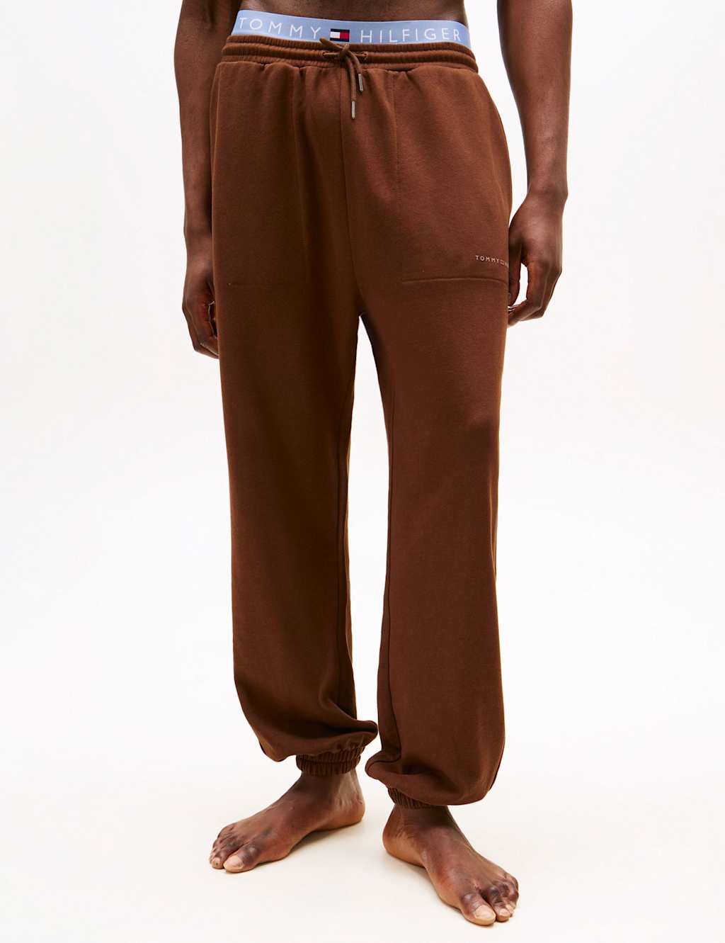 Tommy Hilfiger Cotton Rich Pyjama Bottoms Brown