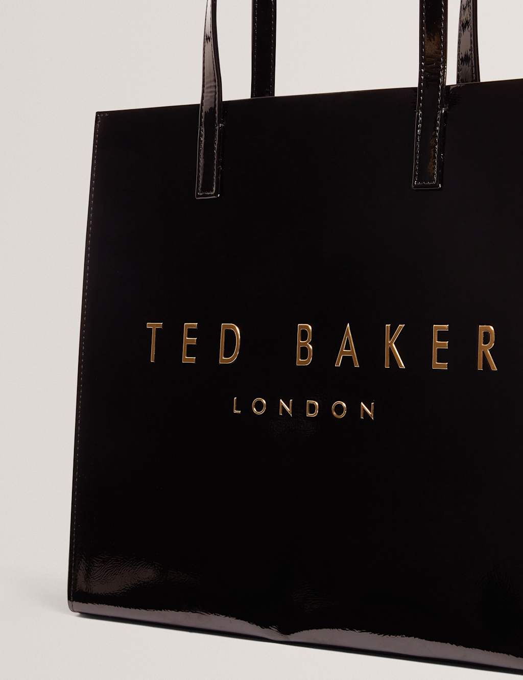 Ted Baker Women's Patent Finish Tote Bag - Black - Available at M&S