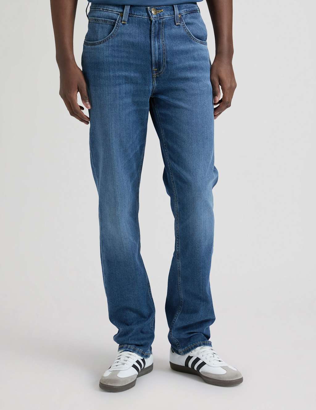 Lee Men's Tapered Fit Brooklyn Jeans - 34 - Blue Denim - Available at M&S