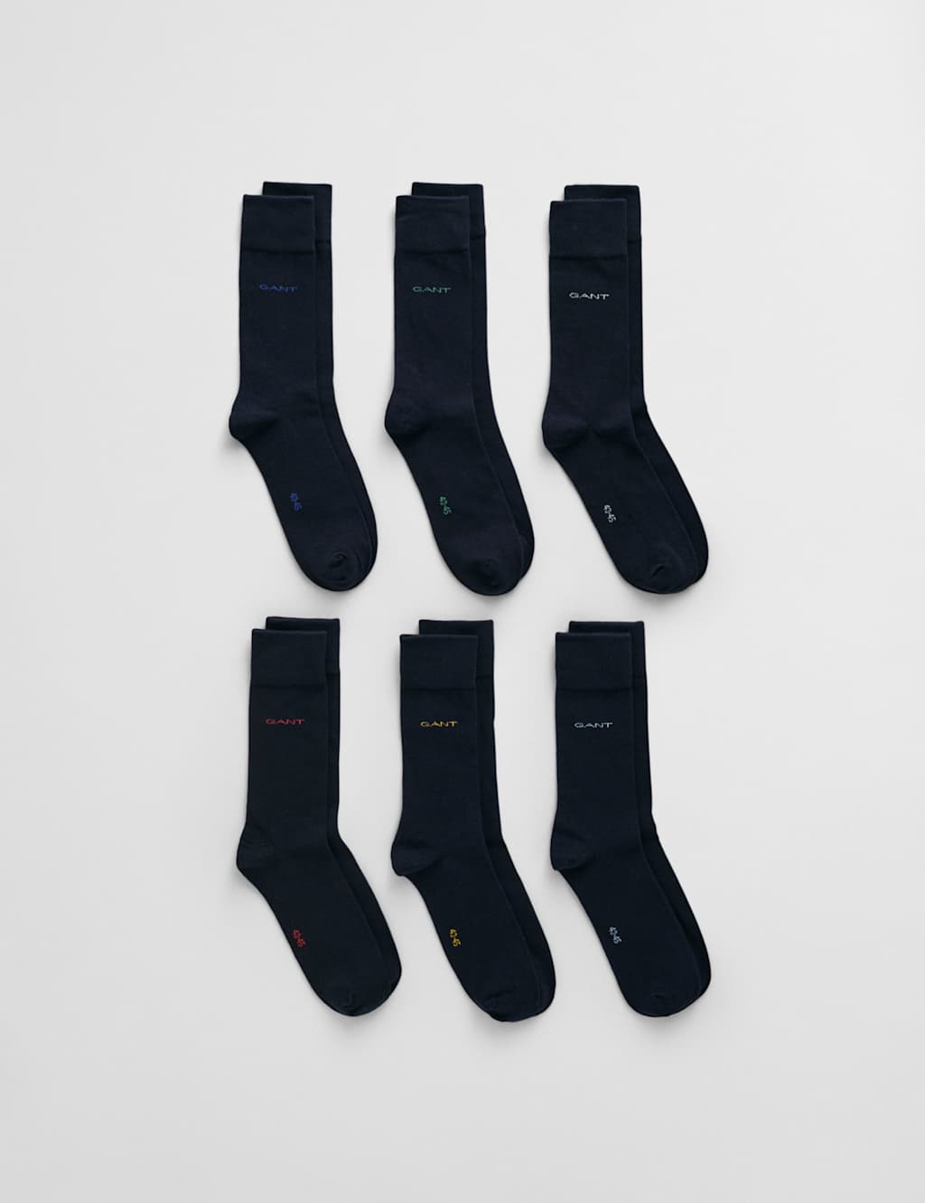GANT 5pk Cotton Rich Socks Navy