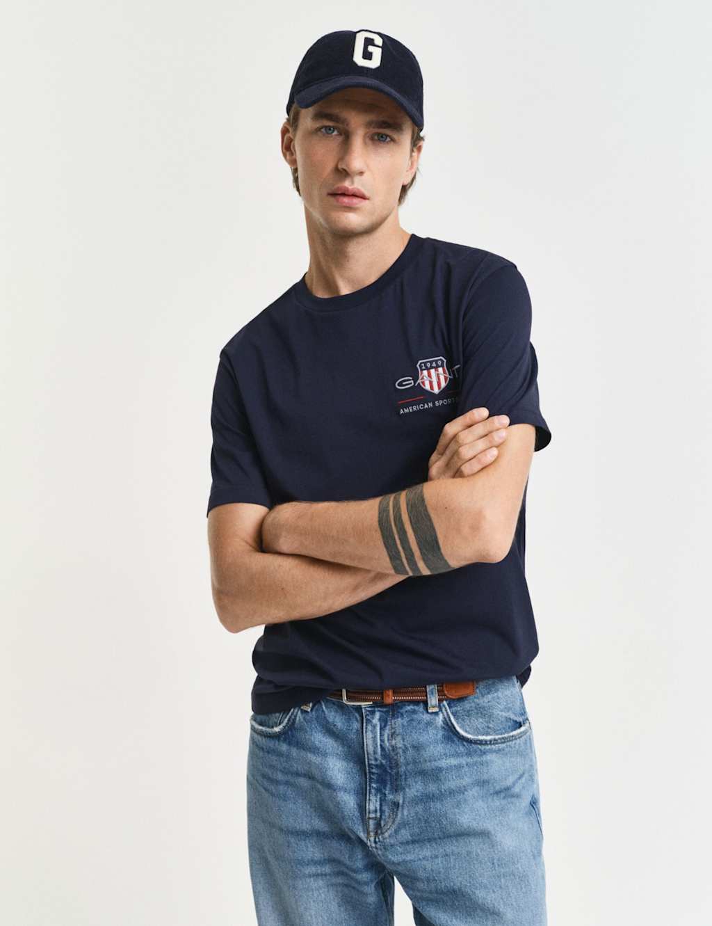 GANT Pure Cotton T-Shirt Navy