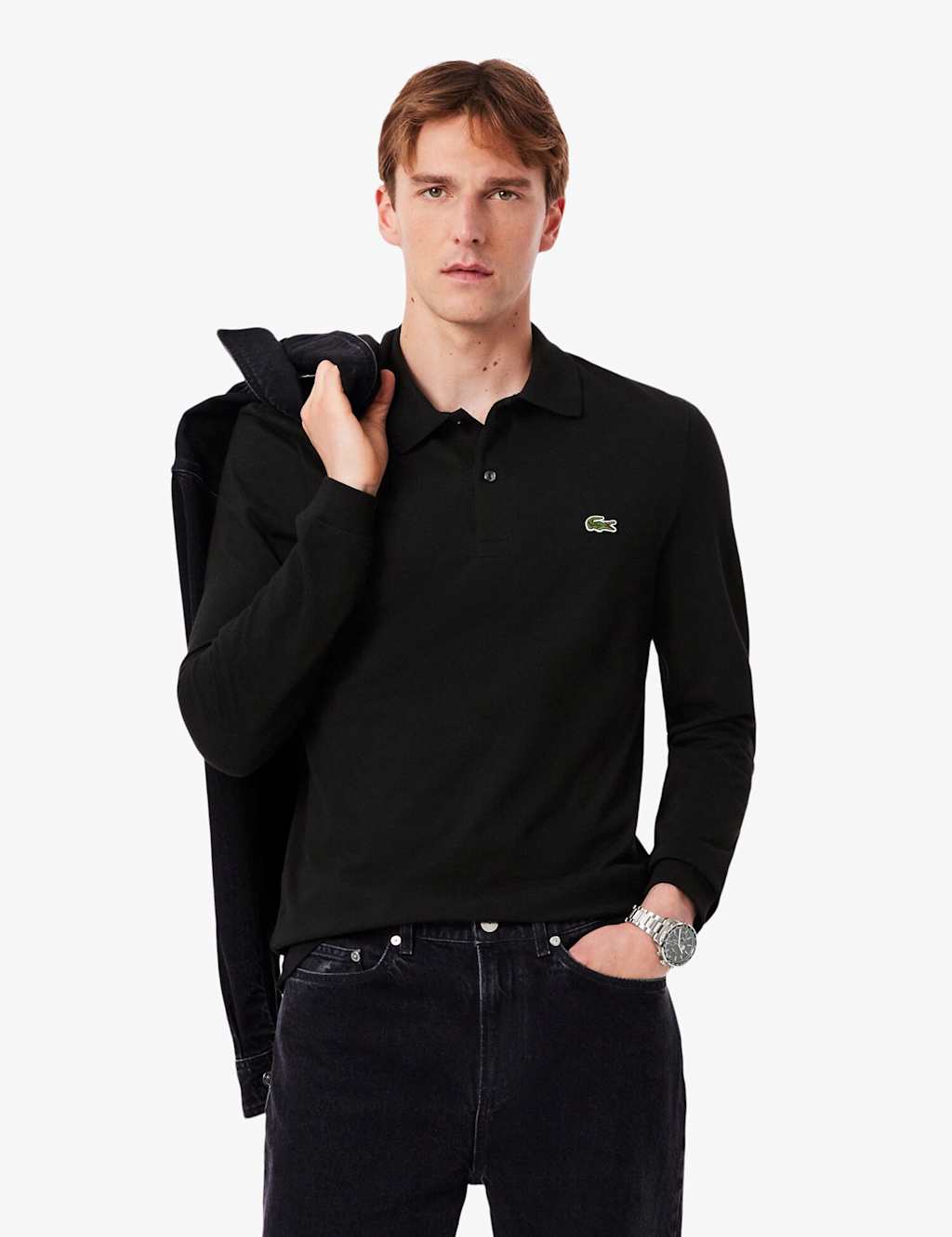 Lacoste Pure Cotton Polo Shirt Black