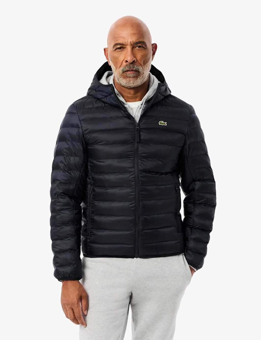 Lacoste Lightweight Quilted Puffer Jacket Navy