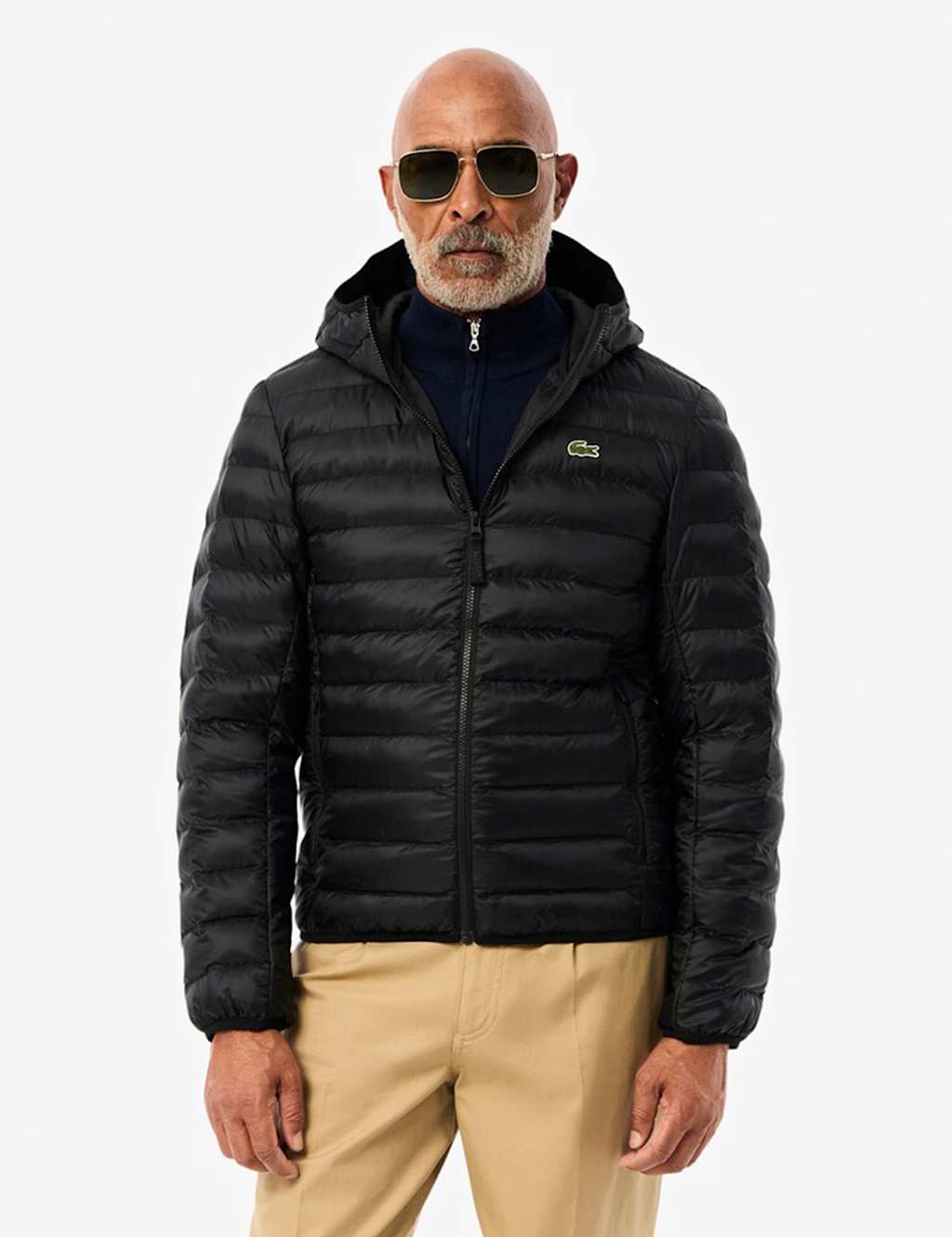 Lacoste Lightweight Quilted Puffer Jacket Black