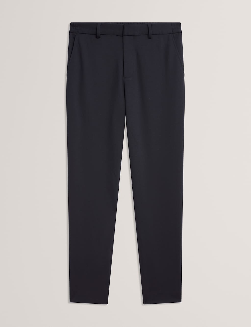 Ted Baker Men's Regular Fit Flat Front Suit Trousers - 36 - Navy - Available at M&S